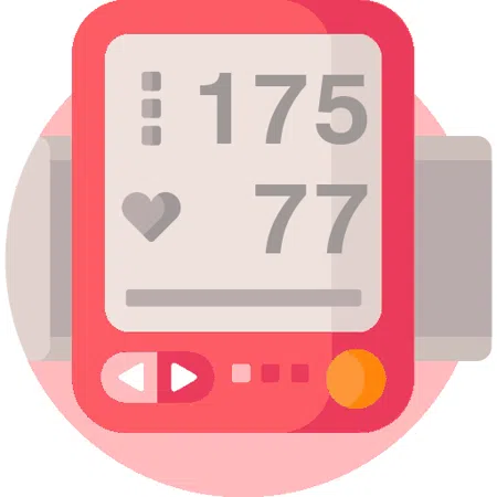 Blood pressure evaluation 175 over 77 mmHg